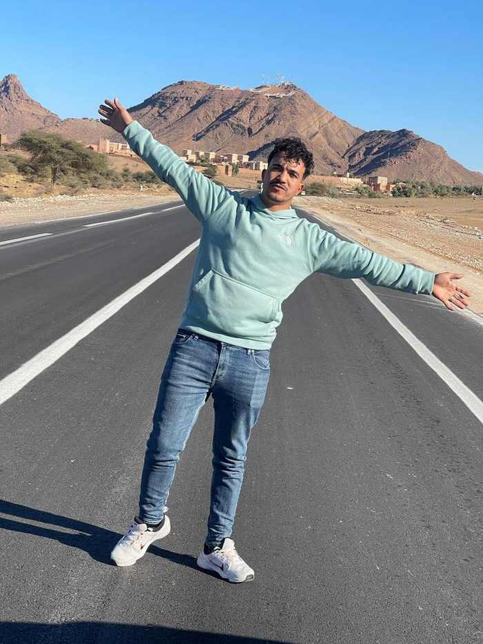 Hassan on Morocco road Atlas Mountains