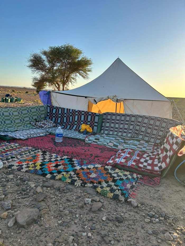 Traditional Berber desert camp Morocco