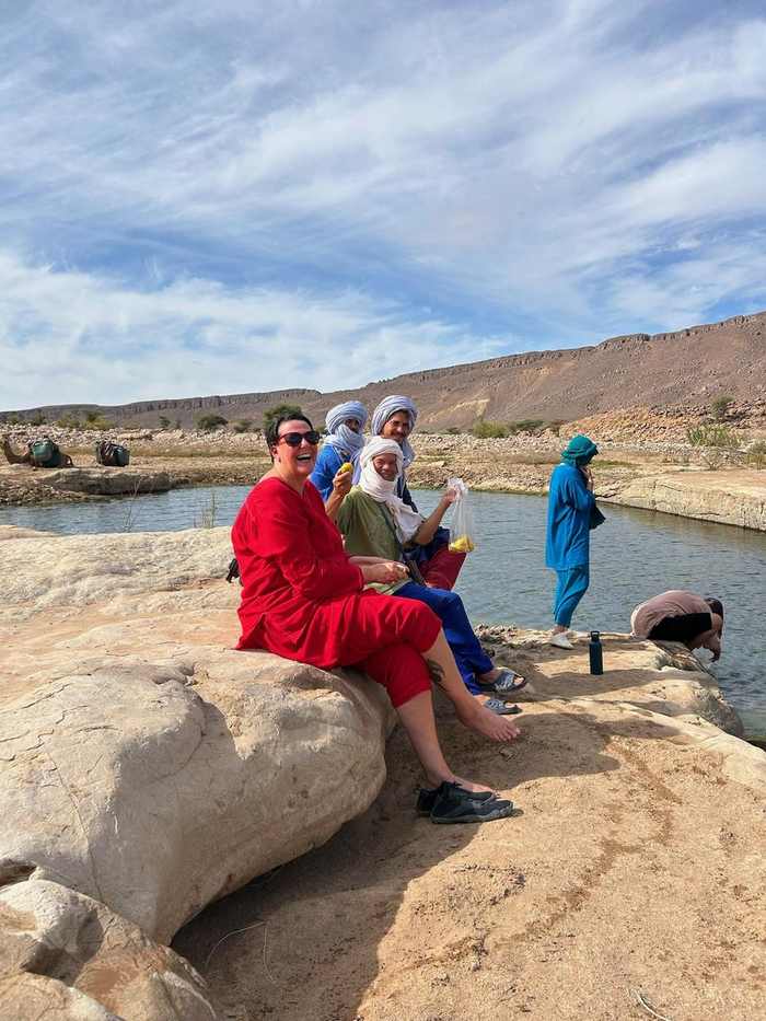Desert lake Morocco